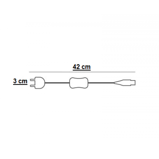 Cabo Alimentacao Ligacao Rabicho Para Fita Led Mini Briled