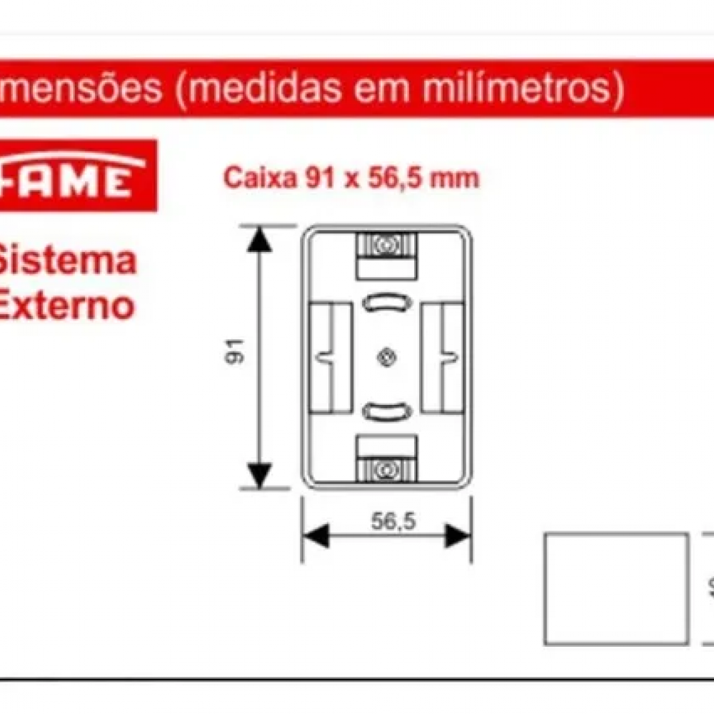 Caixa Canaletas Mm E Mm Sistema Externo Fame