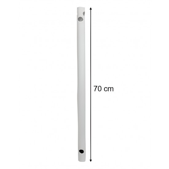 Haste Tubo Ventilador Universal 70 cm Branco