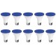 Kit 10 Lampada LED PAR20 Luminatti E27 6W Bivolt Azul