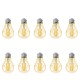 Kit 10 Lampadas LED Filamento A60 Decorativa 4W Bivolt 2200K