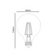 Kit 10 Lampadas LED Filamento G80 Decorativa 4W Bivolt 2200K