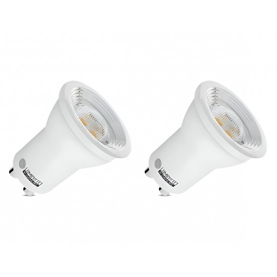 Kit 2 Lampadas LED Dicroica GU10 4W 220V 2700K Dimerizavel