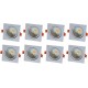 Kit 8 Spot LED Quadrado Embutir RGLED 5W Bivolt 3000K