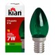 Lampada Chupeta Kian E14 7W 127V Verde