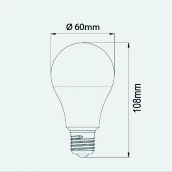 Lampada LED Anti-Inseto Galaxy 9W Bivolt Laranja