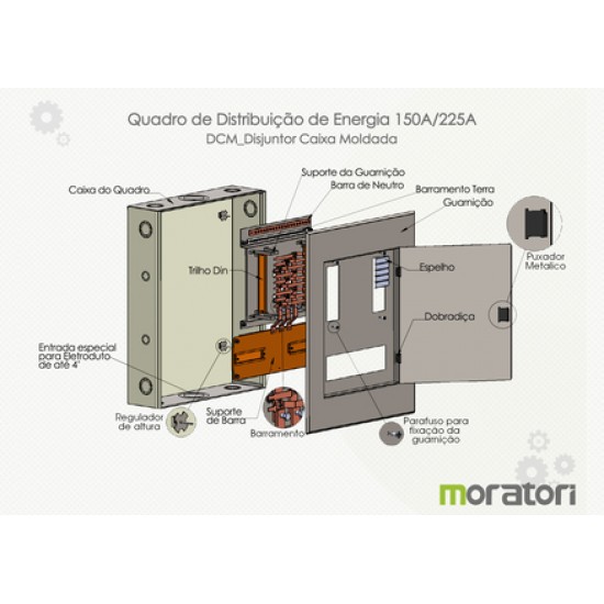 Quadro Embutir Moratori 24 Disjuntor