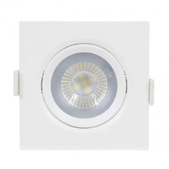 Spot LED Quadrado Embutir Galaxy 5W 6500K Bivolt