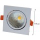 Spot LED Quadrado Embutir RGLED 5W Bivolt 3000K Luz Amarela