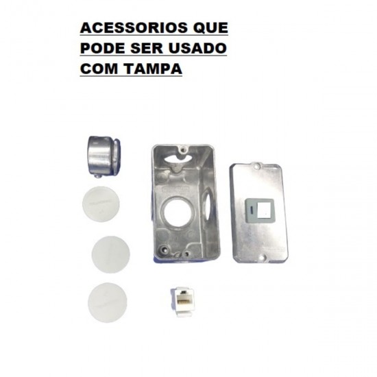 TAMPA 1 POSTO RJ45 1/2 E 3/4 TRAMONTINA